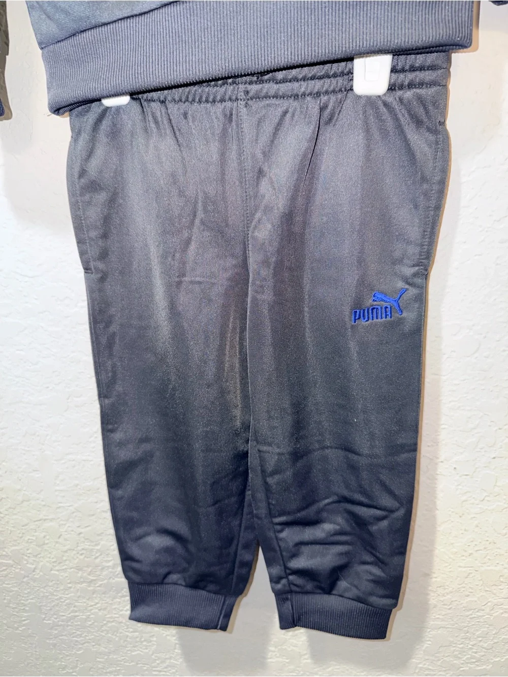 PUMA Boys 2-Piece Tracksuit Jacket & Jogger Pants Navy Green Size 2T NWT